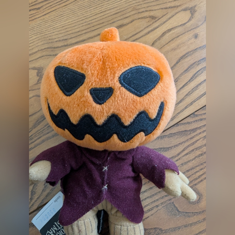 The Nightmare Before Christmas. Pumpkin King Jack.  Plush Toy. Disney. 9 Inches.